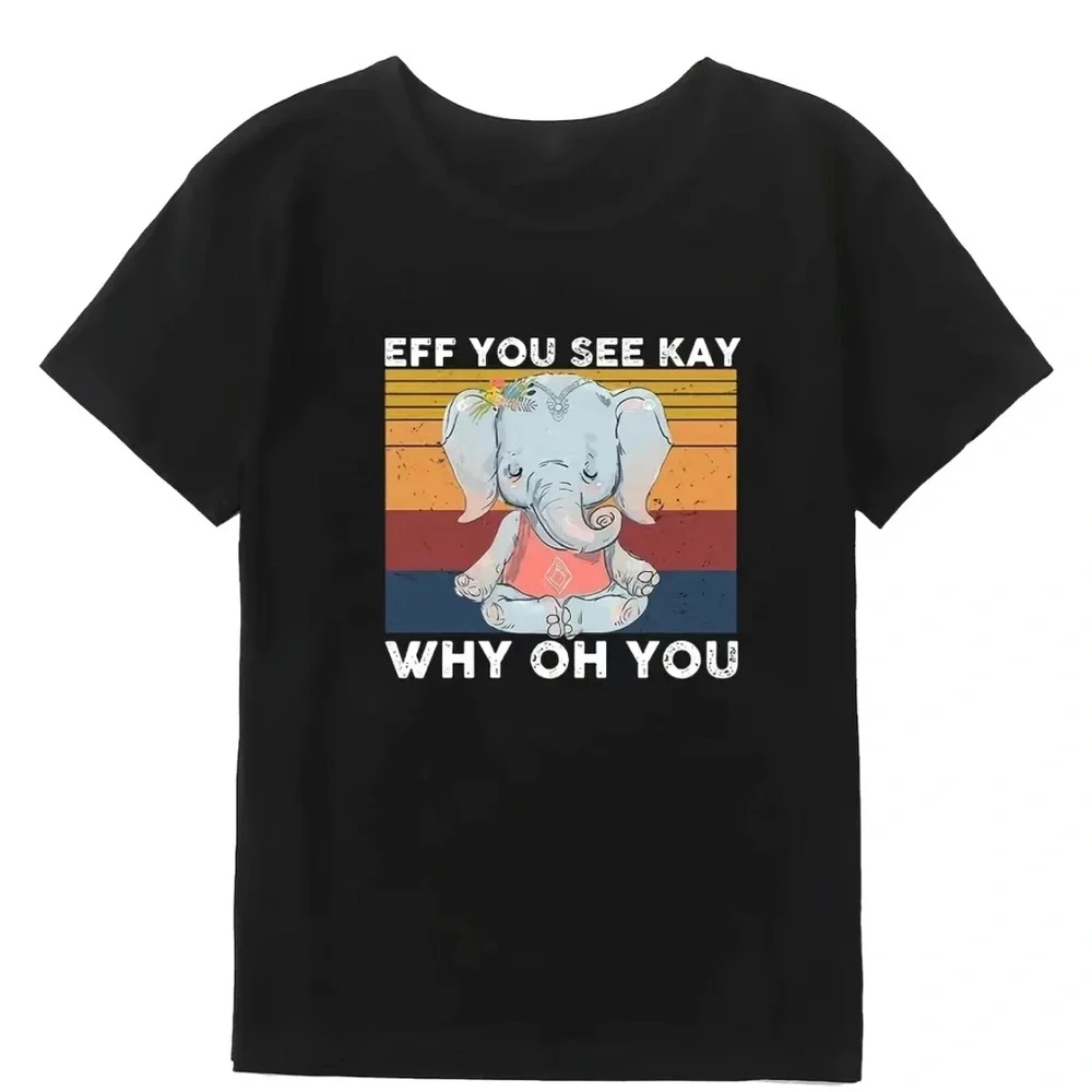Eff You Elephant Black Shirt 4X